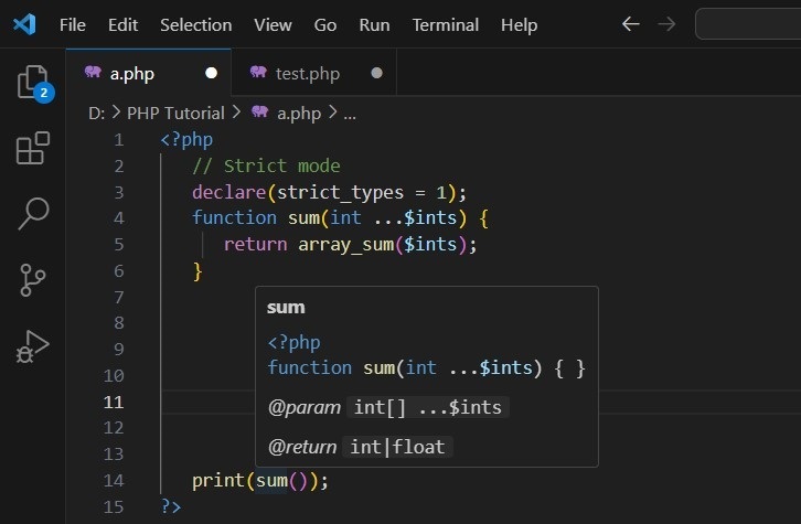 PHP Scalar Type Declarations